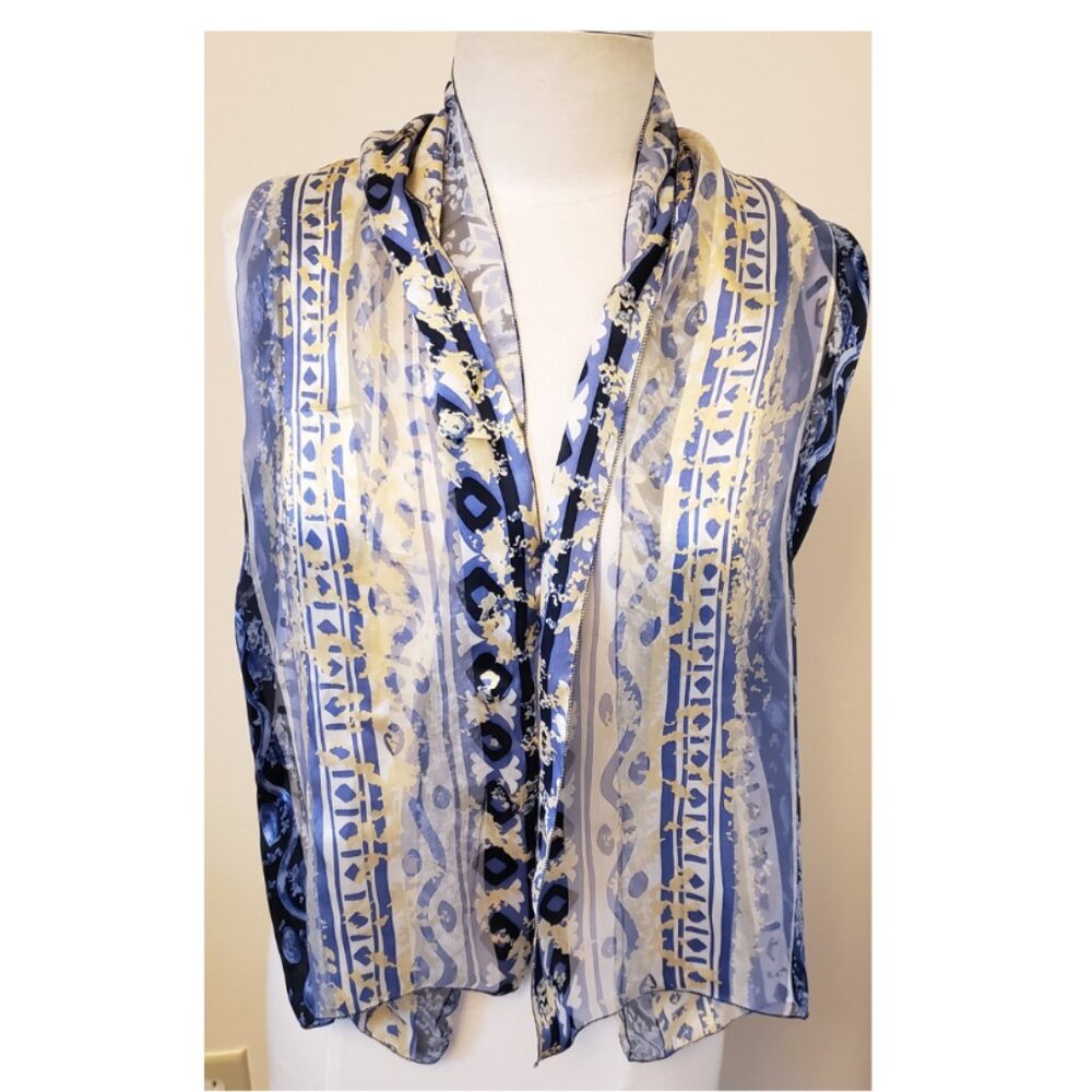 MARC ROSIER PARIS 100% Silk Scarf Multicolor